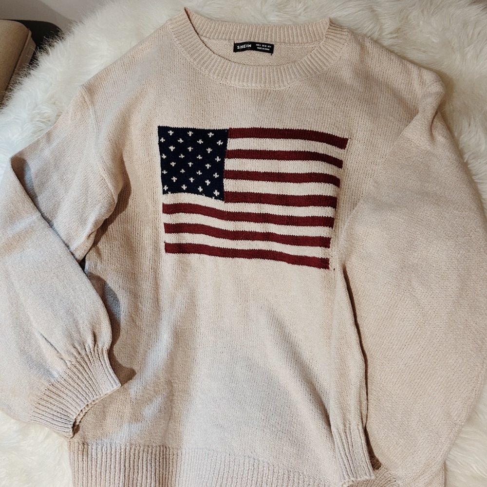 American flag sweatshirt